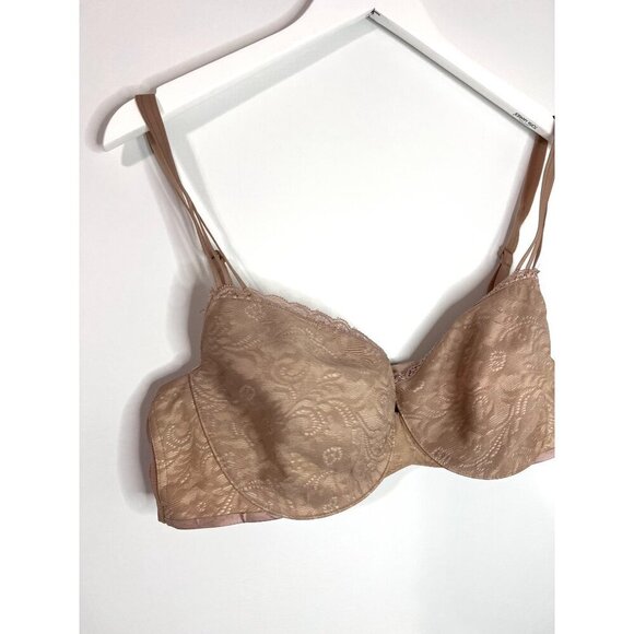 Soma Tan Enticing Lift Unlined Balconette Bra Size 40C - Picture 4 of 6